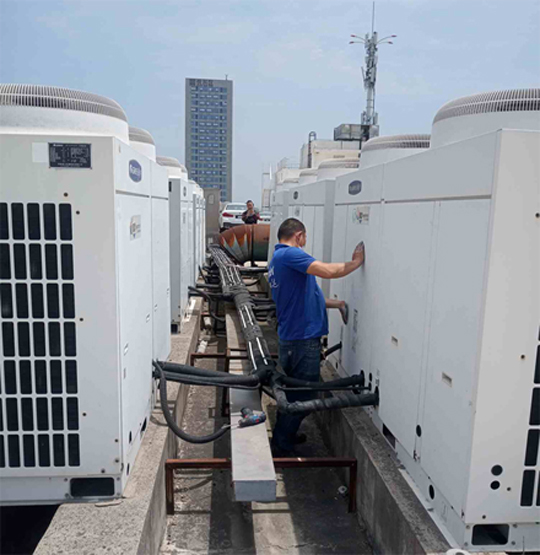 龙南中央空调制热和不制冷系统维修方法